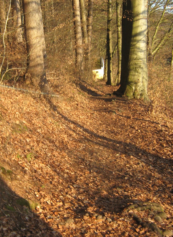 Und dort bei der Kapelle war der Wanderweg auch wieder vorbei